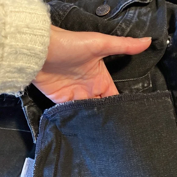 GAP Kids Icon Black Denim Jacket Size Large 10-11y - Picture 2 of 9